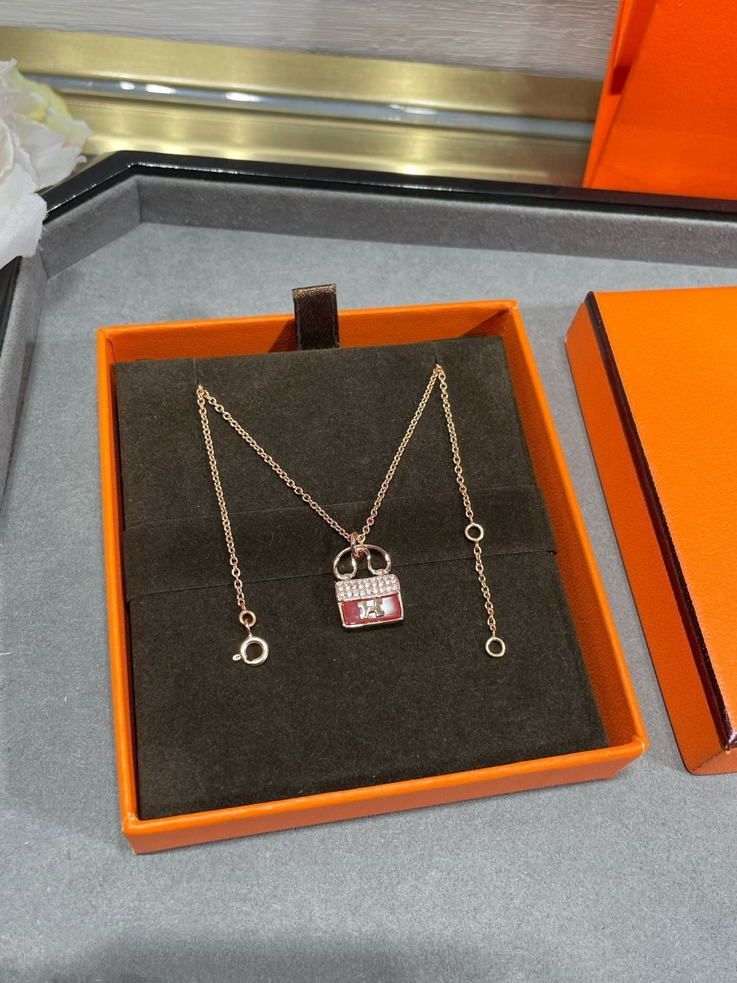 [Lumi Jewellery]H CIRCE MOISSANITE PENDANT NECKLACE GOLD