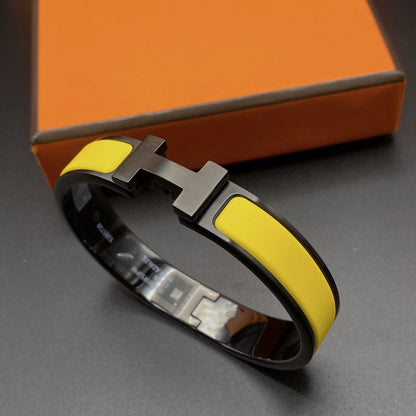 [Lumi Jewellery]CLIC HM SO BLACK YELLOW BRACELET