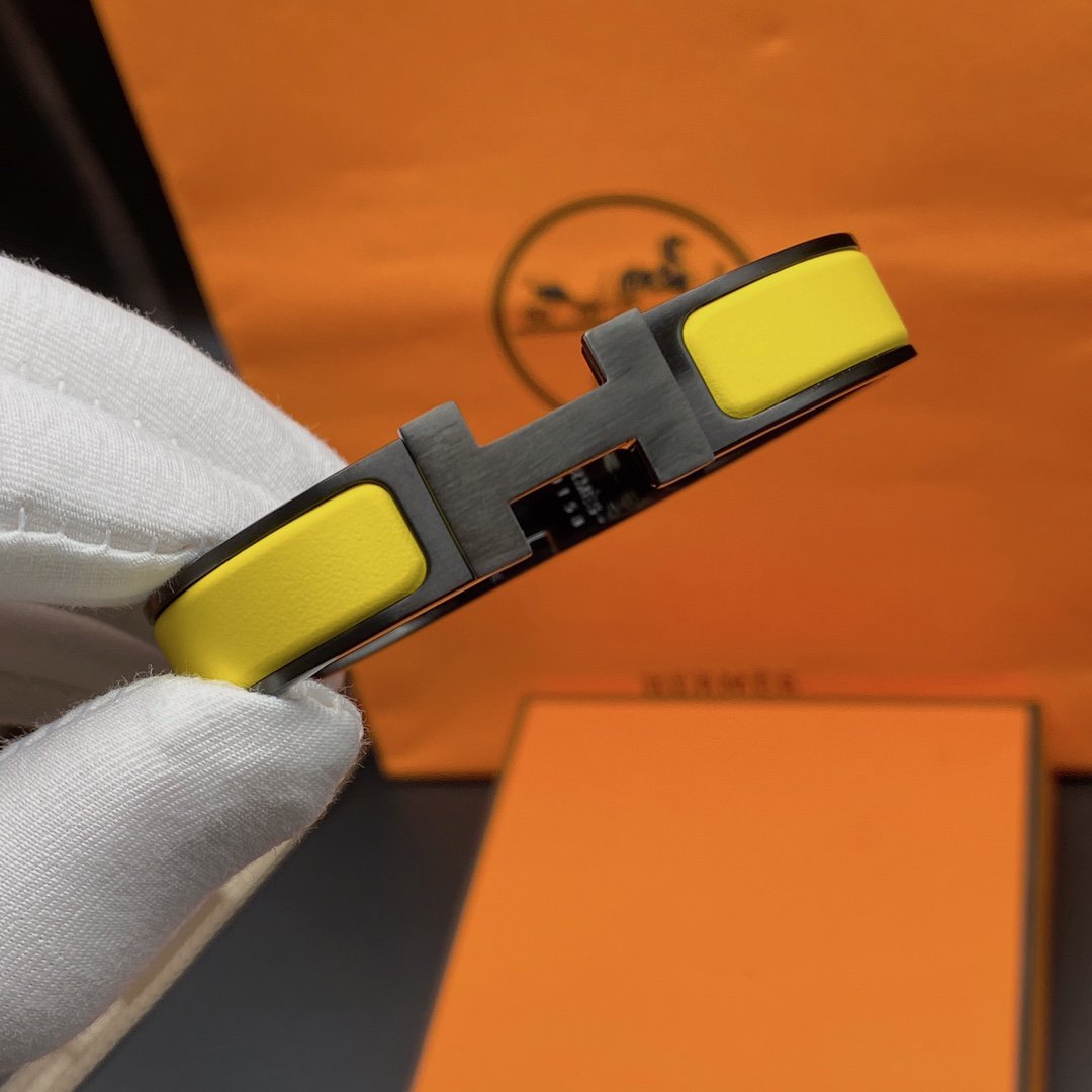 [Lumi Jewellery]CLIC HM SO BLACK YELLOW BRACELET