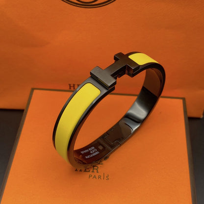 [Lumi Jewellery]CLIC HM SO BLACK YELLOW BRACELET