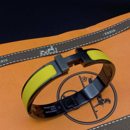 [Lumi Jewellery]CLIC HM SO BLACK YELLOW BRACELET