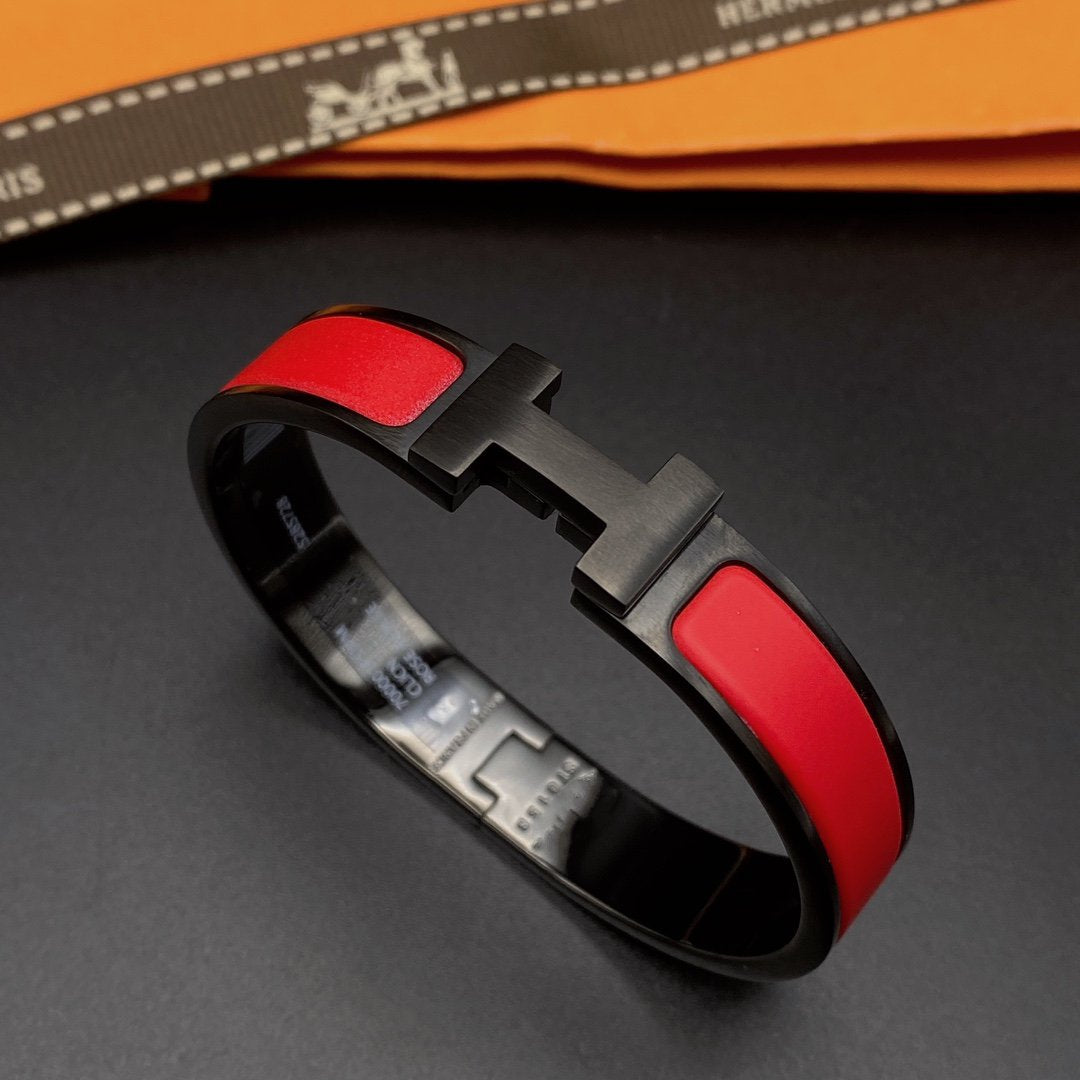 [Lumi Jewellery]CLIC HM SO BLACK RED BRACELET