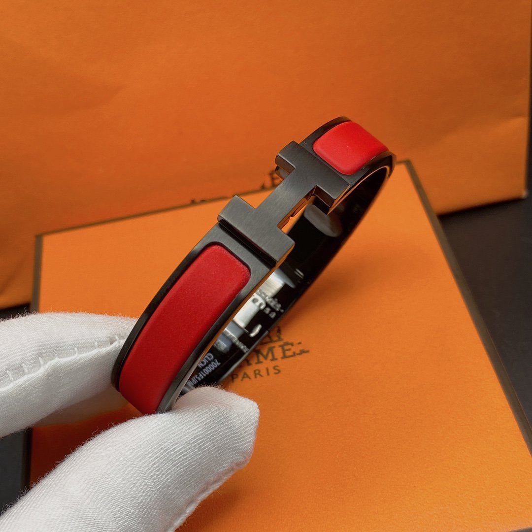 [Lumi Jewellery]CLIC HM SO BLACK RED BRACELET