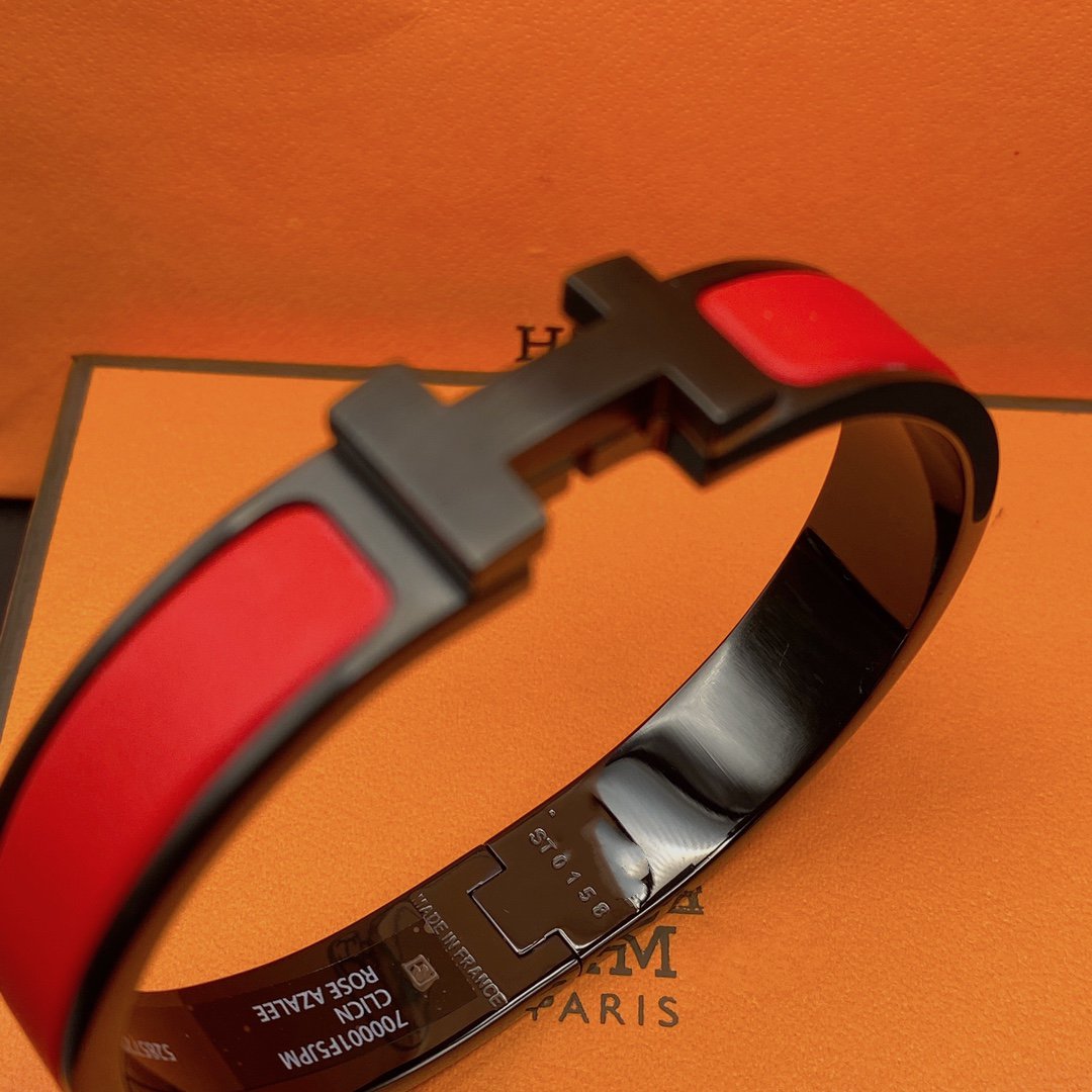 [Lumi Jewellery]CLIC HM SO BLACK RED BRACELET