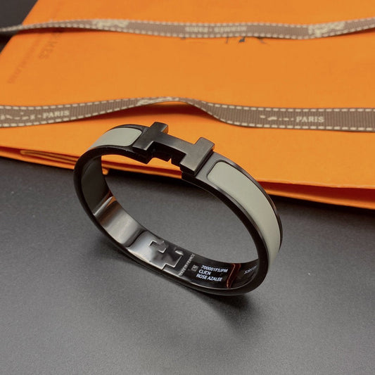 [Lumi Jewellery]CLIC HM SO BLACK GREY BRACELET