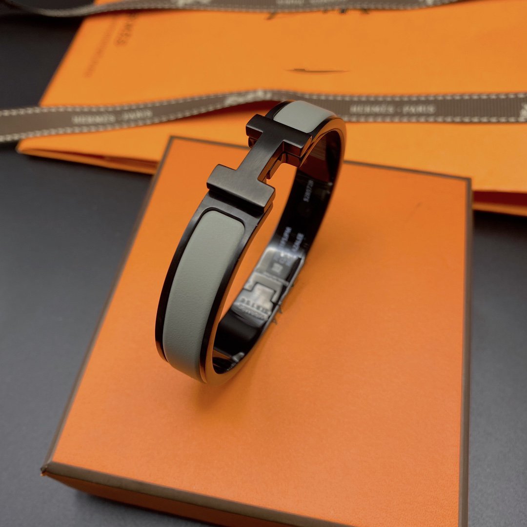 [Lumi Jewellery]CLIC HM SO BLACK GREY BRACELET