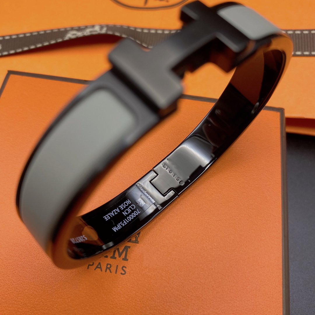 [Lumi Jewellery]CLIC HM SO BLACK GREY BRACELET
