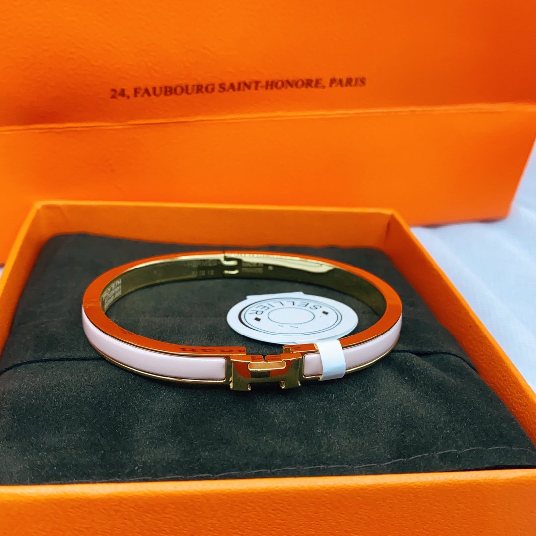 [Lumi Jewellery]CLASSIC HM CLIC  PINK 8MM ENAMEL BRACELET