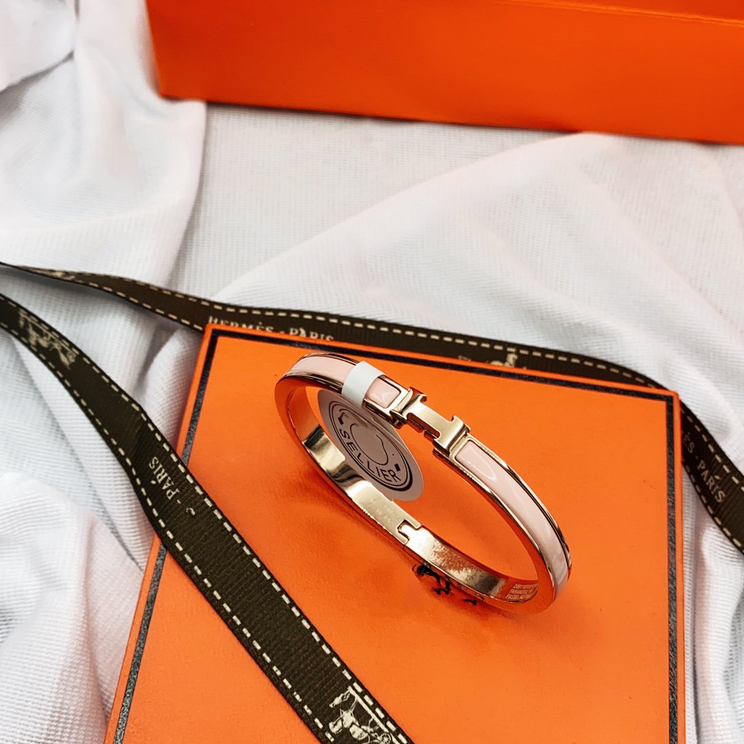 [Lumi Jewellery]CLASSIC HM CLIC  PINK 8MM ENAMEL BRACELET