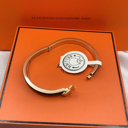 [Lumi Jewellery]CLASSIC HM CLIC BLACK 8MM ENAMEL BRACELET