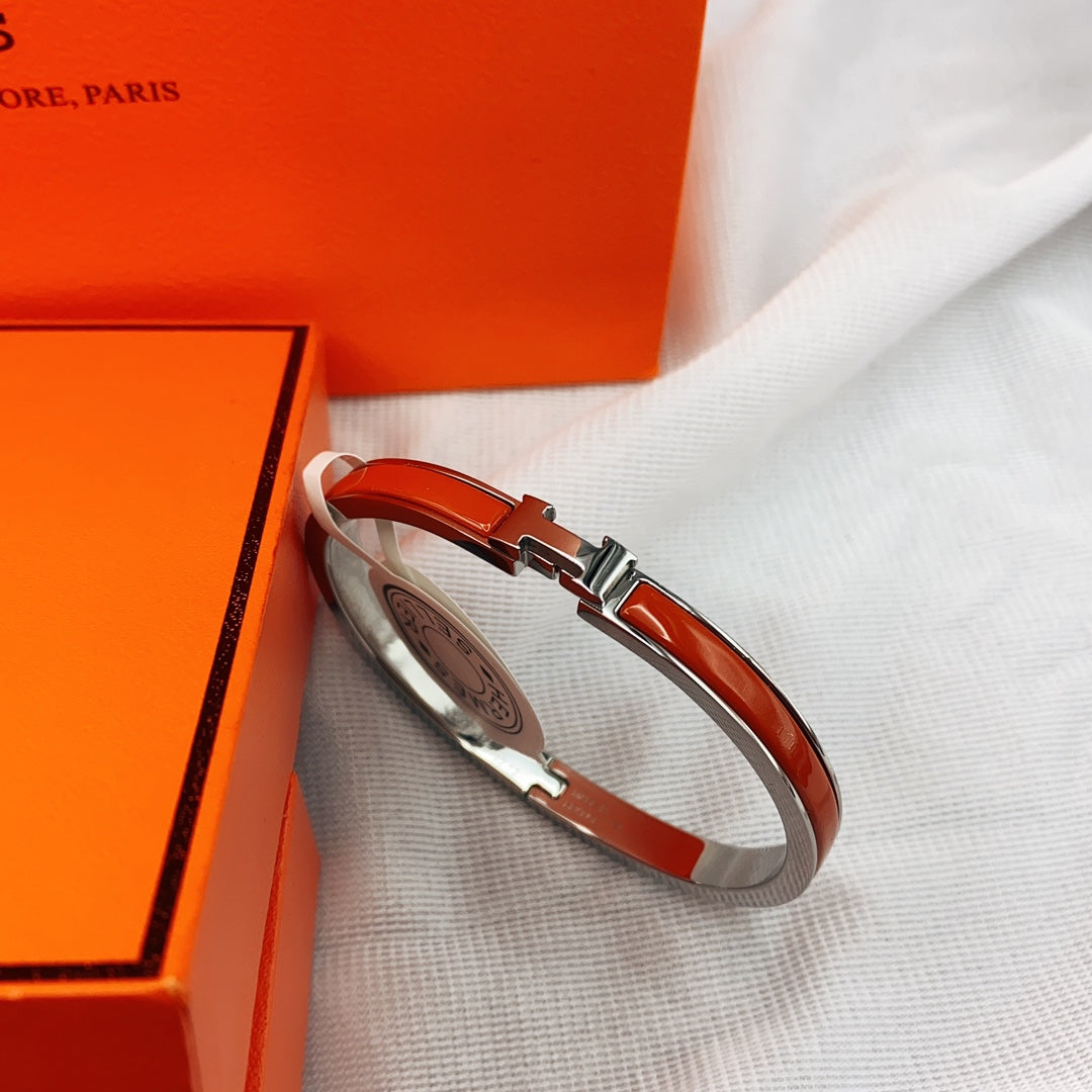 [Lumi Jewellery]CLASSIC HM CLIC RED 8MM ENAMEL BRACELET