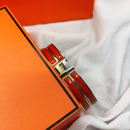 [Lumi Jewellery]CLASSIC HM CLIC RED 8MM ENAMEL BRACELET
