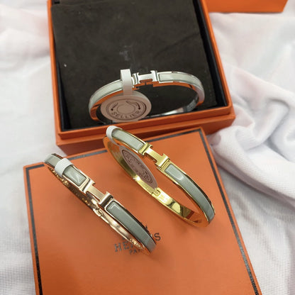 [Lumi Jewellery]CLASSIC HM CLIC GREEN 8MM ENAMEL BRACELET