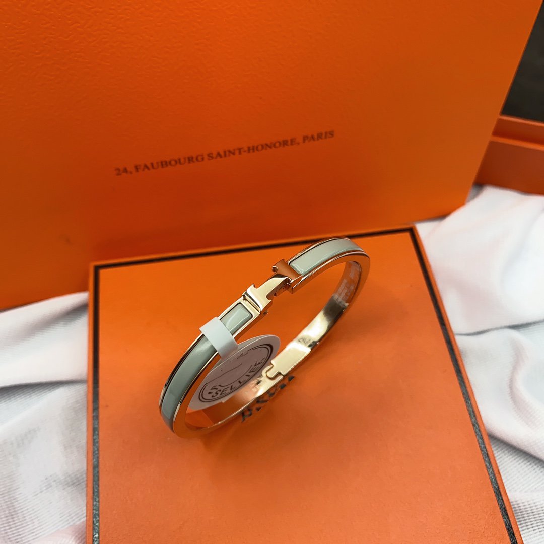 [Lumi Jewellery]CLASSIC HM CLIC GREEN 8MM ENAMEL BRACELET