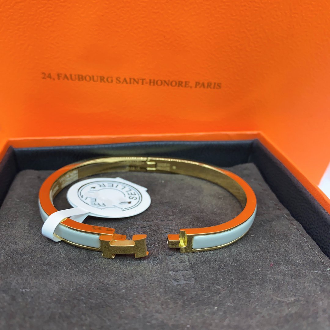 [Lumi Jewellery]CLASSIC HM CLIC GREEN 8MM ENAMEL BRACELET