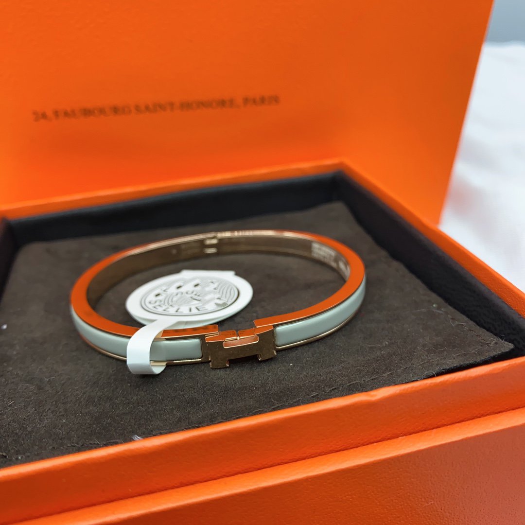 [Lumi Jewellery]CLASSIC HM CLIC GREEN 8MM ENAMEL BRACELET