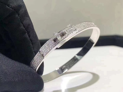 [Lumi Jewellery]HM KELLY BRACELET IN SILVER AND FULL PAVE DIAMOND
