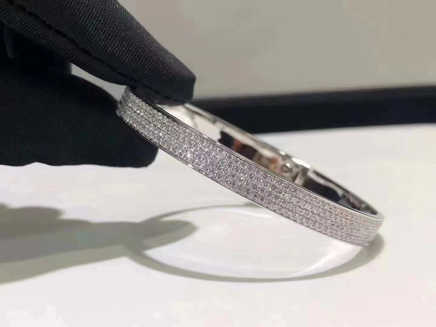 [Lumi Jewellery]HM KELLY BRACELET IN SILVER AND FULL PAVE DIAMOND