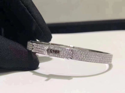 [Lumi Jewellery]HM KELLY BRACELET IN SILVER AND FULL PAVE DIAMOND