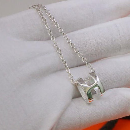 [Lumi Jewellery]HM NECKLACE H LETTER OVAL SERIES