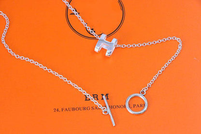 [Lumi Jewellery]HM NECKLACE H LETTER OVAL SERIES