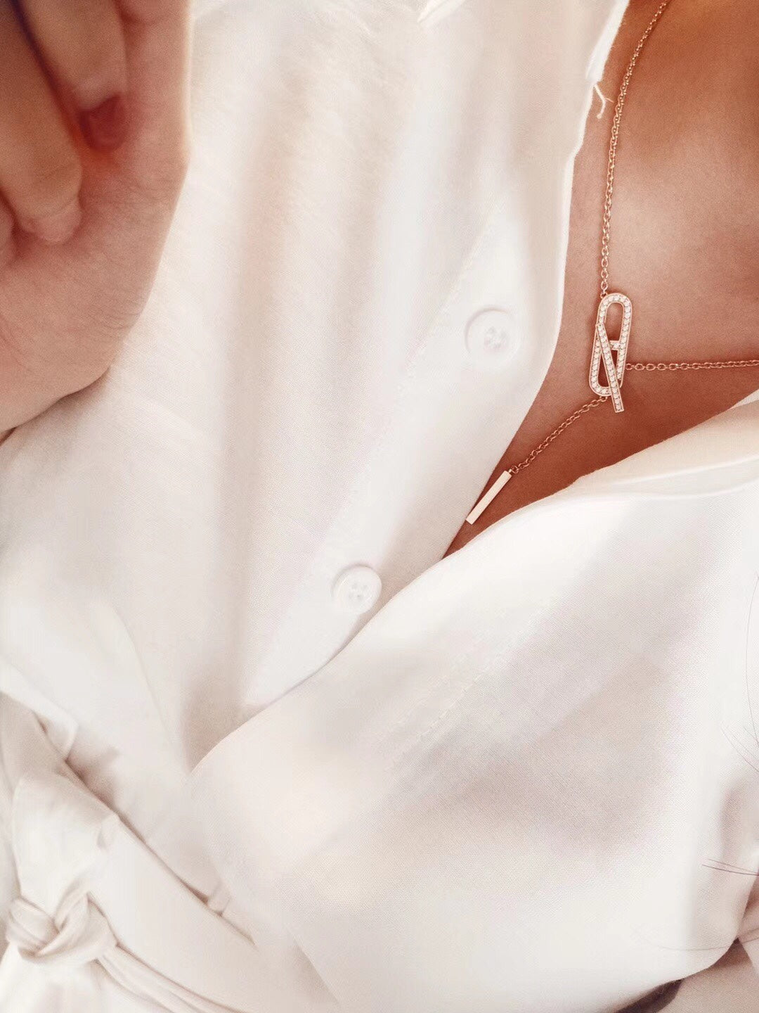 [Lumi Jewellery]HM FIRE PIG NOSE NECKLACE TRENDY STREET