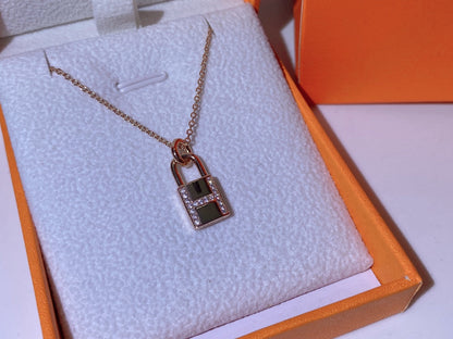 [Lumi Jewellery]HM ADVANCED NICHE LOCK HEAD NECKLACE DIAMONDS