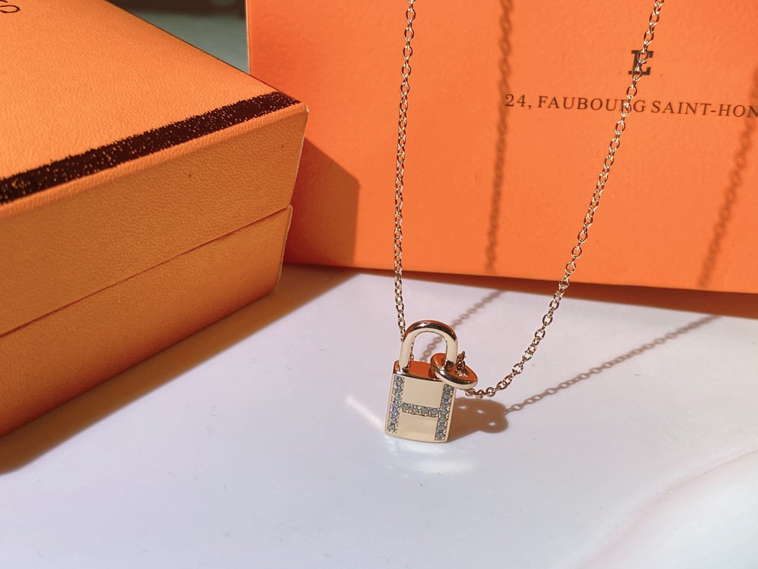 [Lumi Jewellery]HM ADVANCED NICHE LOCK HEAD NECKLACE DIAMONDS