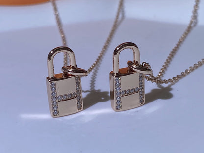 [Lumi Jewellery]HM ADVANCED NICHE LOCK HEAD NECKLACE DIAMONDS