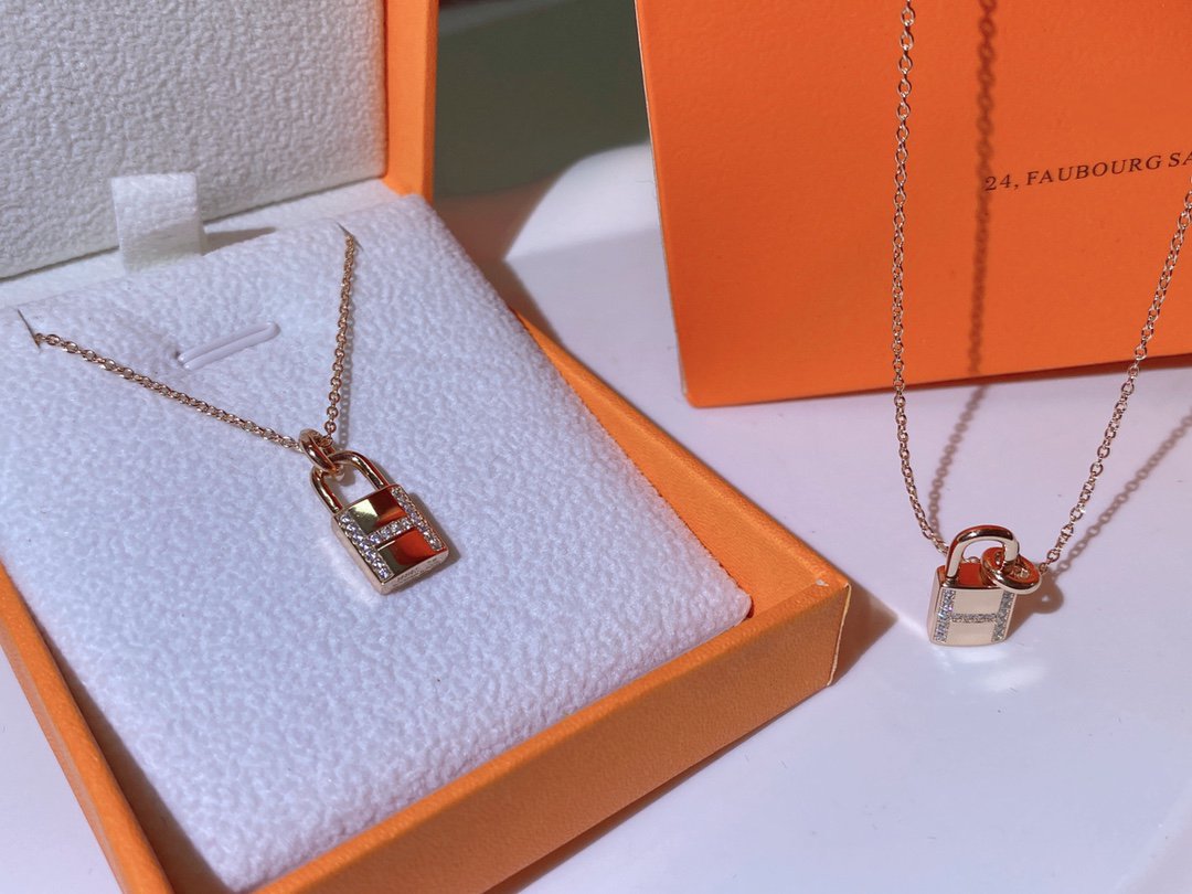 [Lumi Jewellery]HM ADVANCED NICHE LOCK HEAD NECKLACE DIAMONDS