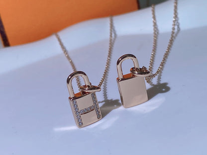 [Lumi Jewellery]HM ADVANCED NICHE LOCK HEAD NECKLACE DIAMONDS