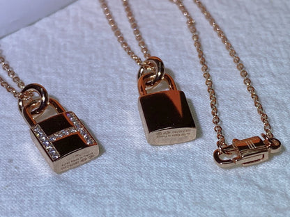 [Lumi Jewellery]HM ADVANCED NICHE LOCK HEAD NECKLACE DIAMONDS