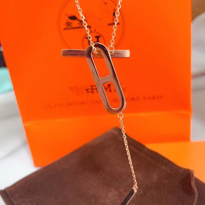 [Lumi Jewellery]HM NECKLACE PLATINUM ROSE GOLD DIAMOND