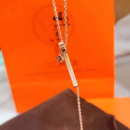 [Lumi Jewellery]HM NECKLACE PLATINUM ROSE GOLD DIAMOND