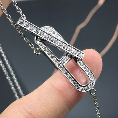 [Lumi Jewellery]HM NECKLACE PLATINUM ROSE GOLD DIAMOND