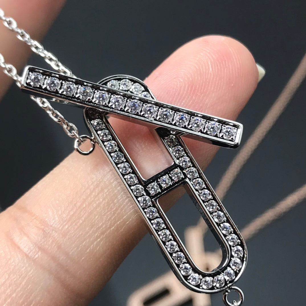 [Lumi Jewellery]HM NECKLACE PLATINUM ROSE GOLD DIAMOND