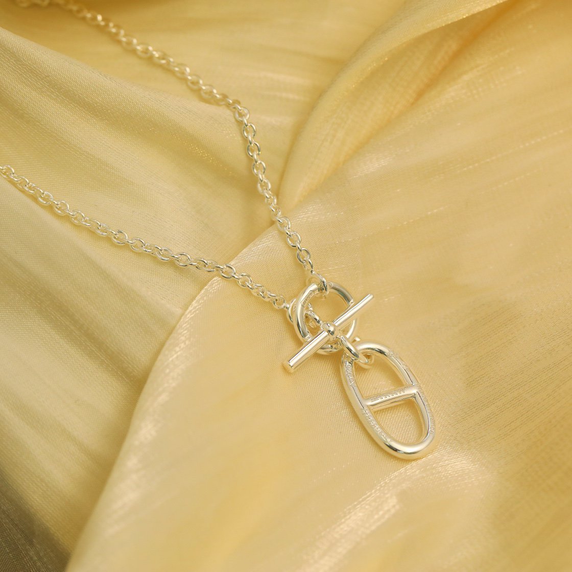 [Lumi Jewellery]HM CHAINE D'ANCRE PENDANT NECKLACE STERLING SILVER