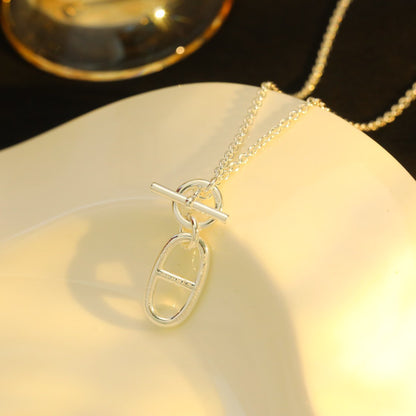 [Lumi Jewellery]HM CHAINE D'ANCRE PENDANT NECKLACE STERLING SILVER
