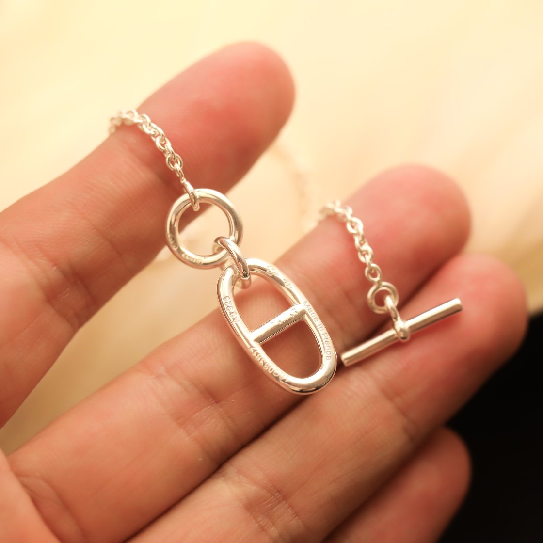 [Lumi Jewellery]HM CHAINE D'ANCRE PENDANT NECKLACE STERLING SILVER