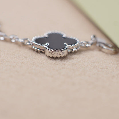 [Lumi Jewellery] CLOVER 5 MOTIF ONYXS BRACELET COLLECTION