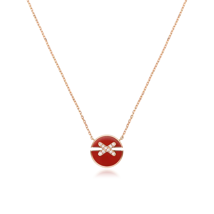 [Lumi Jewellery]JEUX DE ROSE GOLD DIAMOND NECKLACE