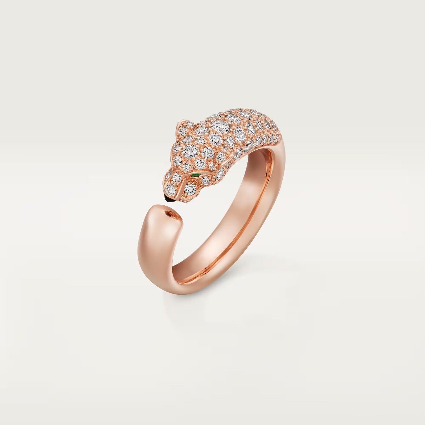 [Lumi Jewelery]PANTHERE HALF DIAMOND SMALL RING