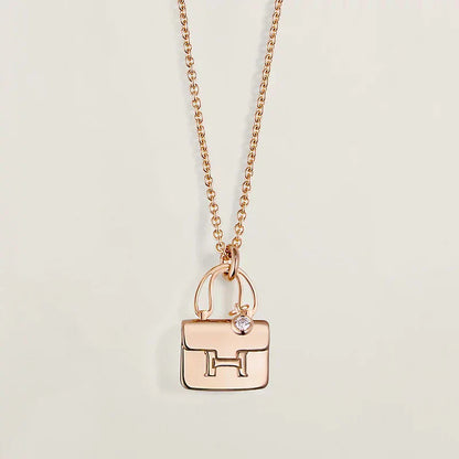 [Lumi Jewellery]AMULETTE PEDANT ROSE GOLD NECKLACE
