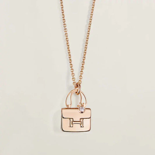 [Lumi Jewellery]AMULETTE PEDANT ROSE GOLD NECKLACE