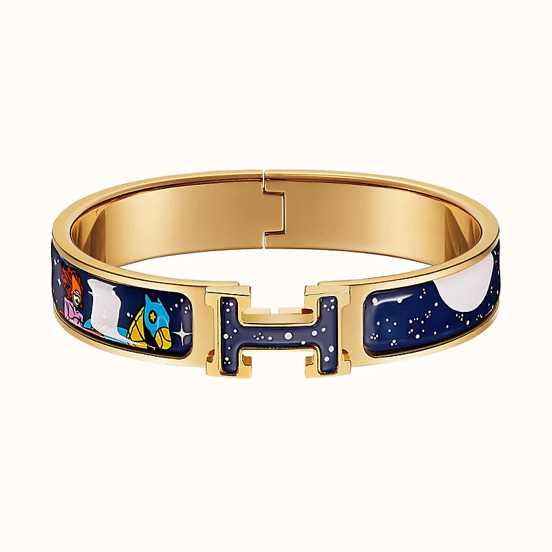 [Lumi Jewellery]H STAR AND MOON BRACELET 12MM