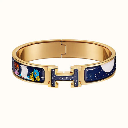 [Lumi Jewellery]H STAR AND MOON BRACELET 12MM
