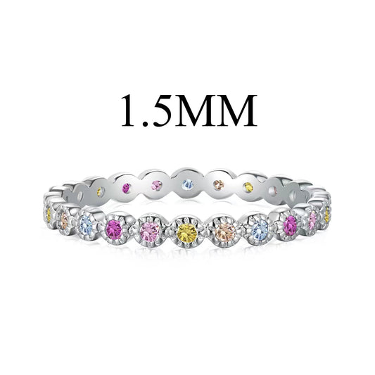 [Lumi Jewellery]Radiant Sparkling Round Cut Daily Ring