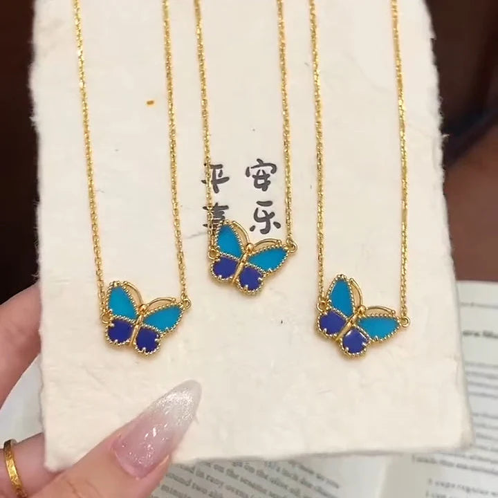 [Lumi Jewels]2026 NEW LUCKY BUTTERFLY 1 MOTIFS NECKLACE