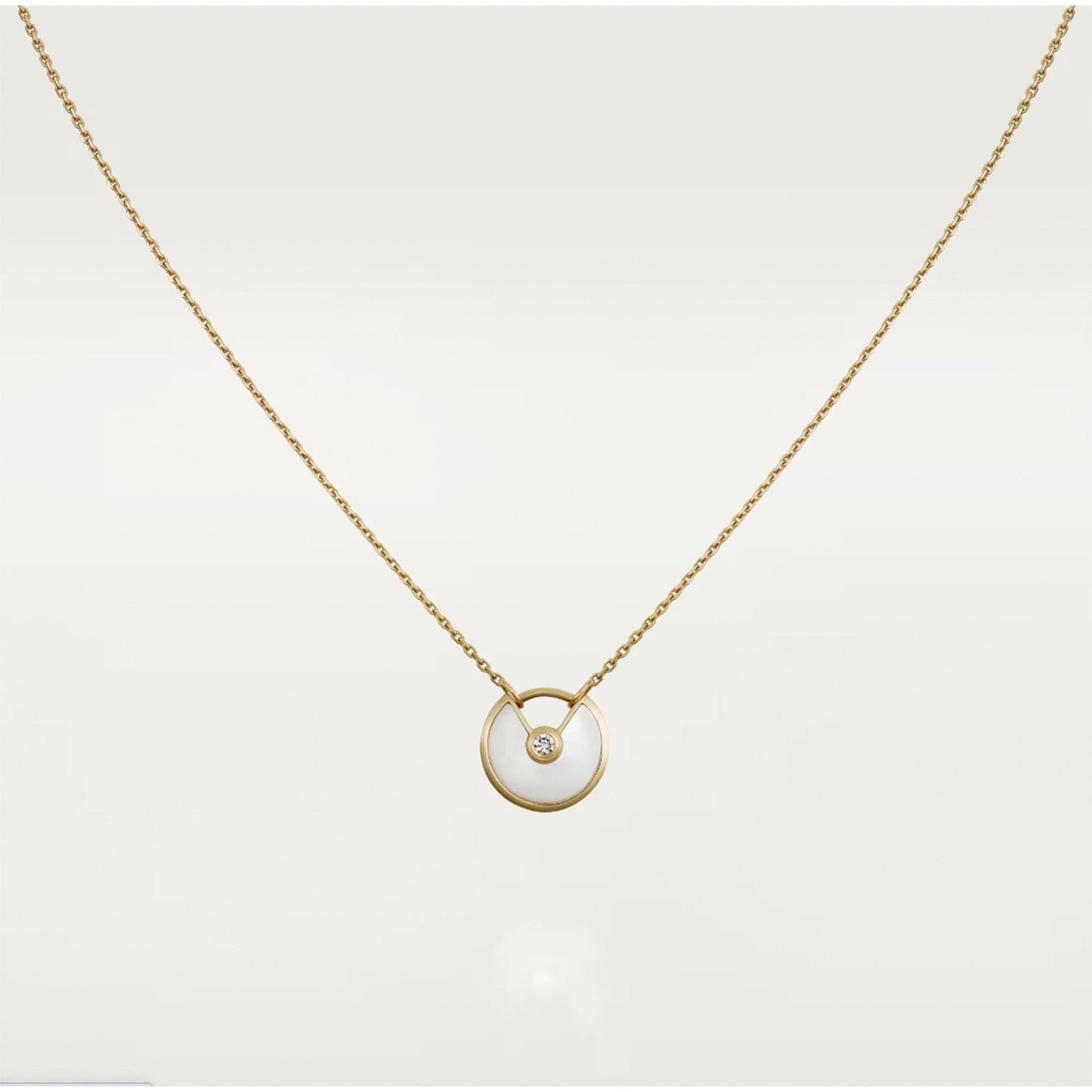[Lumi Jewellery]AMULETTE ROSE GOLD MOP NECKLACE