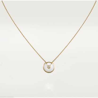 [Lumi Jewellery]AMULETTE ROSE GOLD MOP NECKLACE